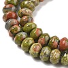 Natural Unakite Beads Strands G-P559-A06-01-4