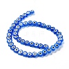 Handmade Evil Eye Lampwork Beads Strands LAMP-F023-B12-3