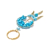 Woven Net/Web with Wing Pendant Keychain KEYC-JKC00481-04-3