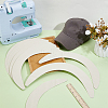 Plastic Hat Brim Board for Peaked Cap DIY-WH0060-83-4