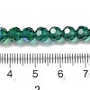 Electroplate Transparent Glass Beads Strands EGLA-A035-T6mm-L18-4