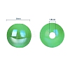 300Pcs 10 Colors Plastic Beads OACR-CJ0001-13-2