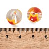 Transparent Glass Enamel Beads GLAA-P078-01A-08-3