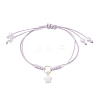 4Pcs 4 Colors Star Freshwater Shell Charm Bracelets BJEW-JB12415-3