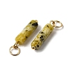 Natural Yellow Turquoise(Jasper) Pendants STAS-C120-01G-07-2