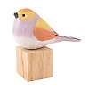 Wooden Pink Sparrows and Block Ornaments JX691A-1