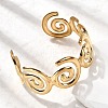 304 Stainless Steel Cuff Bangles for Women BJEW-K237-27G-3