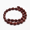Natural Red Agate Teardrop Bead Strands G-E254-34-2