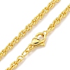 Brass Wheat Chain Necklaces for Women NJEW-G084-24G-2