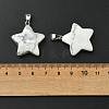 Natural Howlite Pendants GG-K002-10X-3
