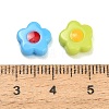 10Pcs Two Tone Opaque Acrylic Beads AL-CBA5AB7-04-3