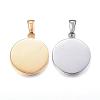 304 Stainless Steel Pendants STAS-P115-09-1