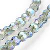 Electroplate Glass Beads Strands EGLA-D021-72-3