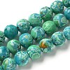 Dyed Synthetic Imperial Jasper Beads Strands G-C168-02C-1