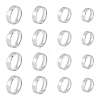 Unicraftale 16Pcs 4 Size 201 Stainless Steel Plain Band Rings for Men Women RJEW-UN0002-45-1