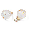 Transparent Spray Painted Glass Pendants GLAA-N035-020A-B01-3