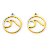 PVD Vacuum Plating 201 Stainless Steel Pendants X-STAS-N092-95G-1