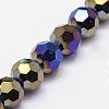 Electroplate Glass Beads Strands X-EGLA-J042-8mm-AB01-3