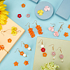 SUNNYCLUE 183 Pieces DIY Flower Style Earring Making Kits DIY-SC0015-48-5
