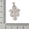 Non-Tarnish 304 Stainless Steel Pendants STAS-C103-02GP-01-3