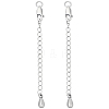 Beebeecraft 2Pcs 925 Sterling Silver Chain Extenders STER-BBC0005-77-1