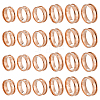 24Pcs 6 Styles 304 Stainless Steel Grooved Finger Ring Settings STAS-ME0003-12RG-1