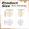 20Pcs 2 Colors Baking Paint Alloy Pendants FIND-LP0005-14-2