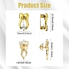 6Pcs 6 Colors Tooth Alloy Rhinestone Brooches for Backpack Clothes JEWB-CJ0001-86-2