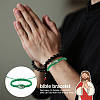 Cotton Cord Braided Bracelets FS-WG5D436-01-4