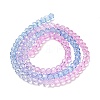 Transparent Painted Glass Beads Strands DGLA-A034-T3mm-A08-5