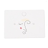 Rectangle Cardboard Jewlery Display Cards CDIS-P004-17B-1