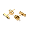 304 Stainless Steel Crystal Rhinestone Stud Earrings for Women EJEW-C094-01N-G-2
