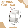 2Pcs Alloy Grooved Bangles FIND-UN0015-98B-3
