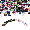 1200Pcs 12 Colors Opaque Acrylic European Beads MACR-TA0001-20-20