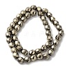 Electroplated Synthetic Magnetic Hematite Beads Strands G-I364-J01-02-2