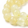 Natural Yellow Selenite Beads Strands G-N328-025A-03-4
