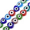 Handmade Evil Eye Lampwork Beads Strands LAMP-G166-05B-02-1