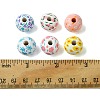 35Pcs 7 Colors Wood European Beads WOOD-FS0001-17-5