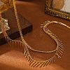 Alloy Tassel Double Layer Waist Belly Chains for Women FS-WG82127-01-3