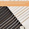  2 Sets 2 Style Alloy Rhinestone & Plastic Imitation Pearl Chains DIY-NB0009-01-2