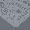 Plastic Reusable Drawing Painting Stencils Templates DIY-F018-B20-5
