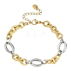 304 Stainless Steel Figaro Chain Bracelets for Women BJEW-A169-09GP-4