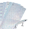 18Pcs 6 Styles Waterproof Holographic Adhesive Craft PVC Sheets DIY-FH0010-81-1