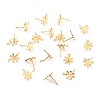 201 Stainless Steel Stud Earrings Findings STAS-C044-04G-2