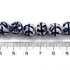 Handmade Blue and White Porcelain Beads Strands PORC-I027-03E-4