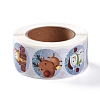 8 Patterns Christmas Round Dot Self Adhesive Paper Stickers Roll DIY-A042-01D-2
