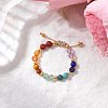 Adjustable Gemstone Finger Rings for Women RJEW-JR00874-02-1