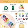 540pcs 14 Colors Transparent Acrylic Beads TACR-YW0002-08-3