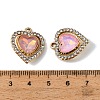 UV Plating Alloy Glass Pendants FIND-K032-16G-3