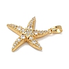 Brass Micro Pave Cubic Zirconia Pendants KK-K305-11C-G-2